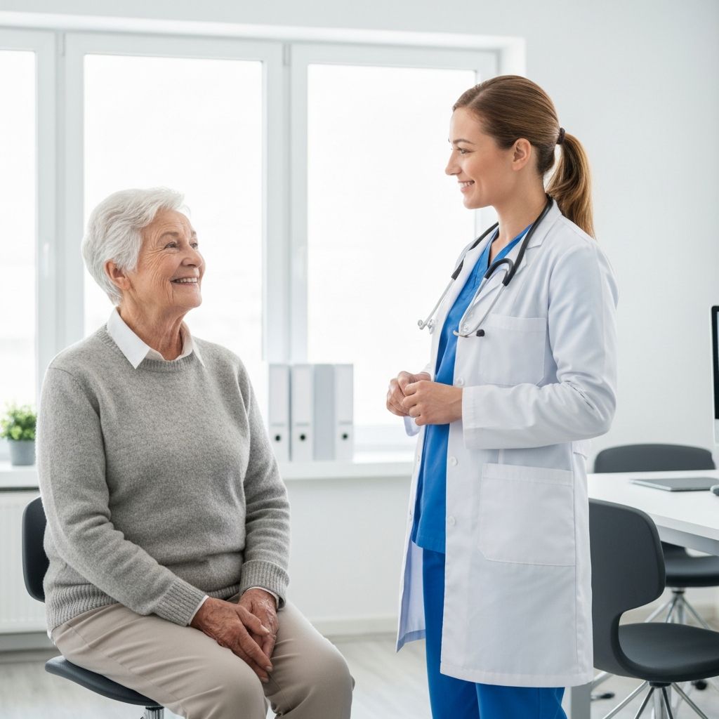 Healthcare professional providing compassionate care